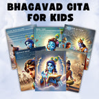 Bhagavad Gita for Kids ( Hindi + English + Gujarati + Marathi )  Bonus + Colouring Book & Stickers