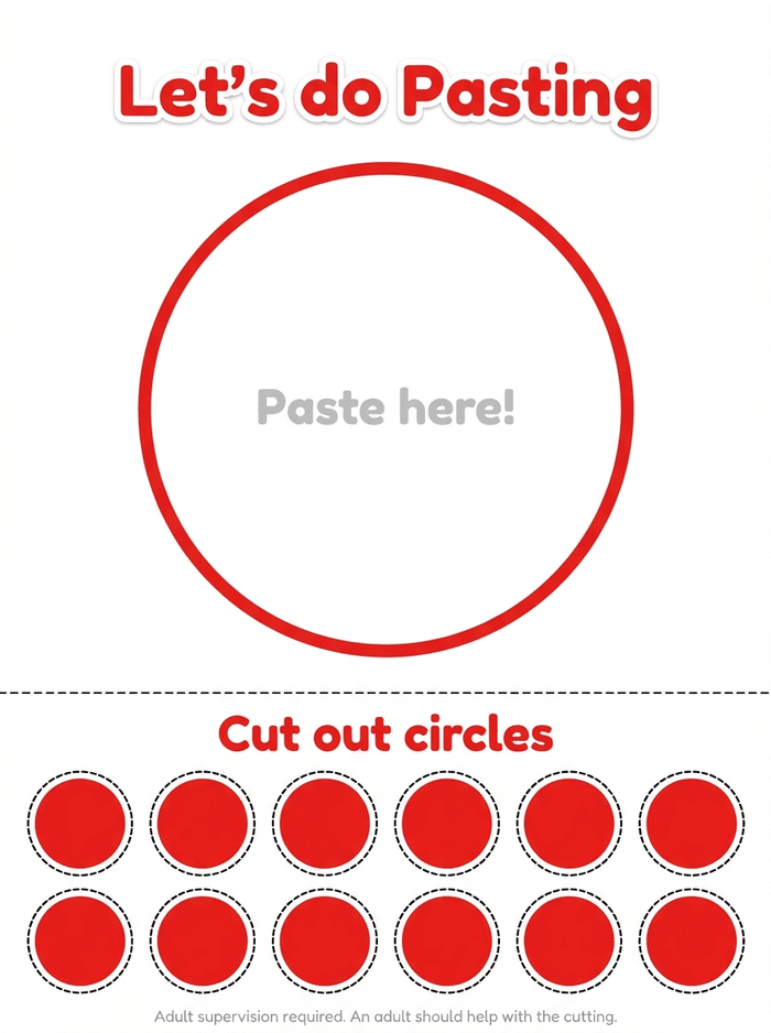 Cut and paste activity worksheet preview
