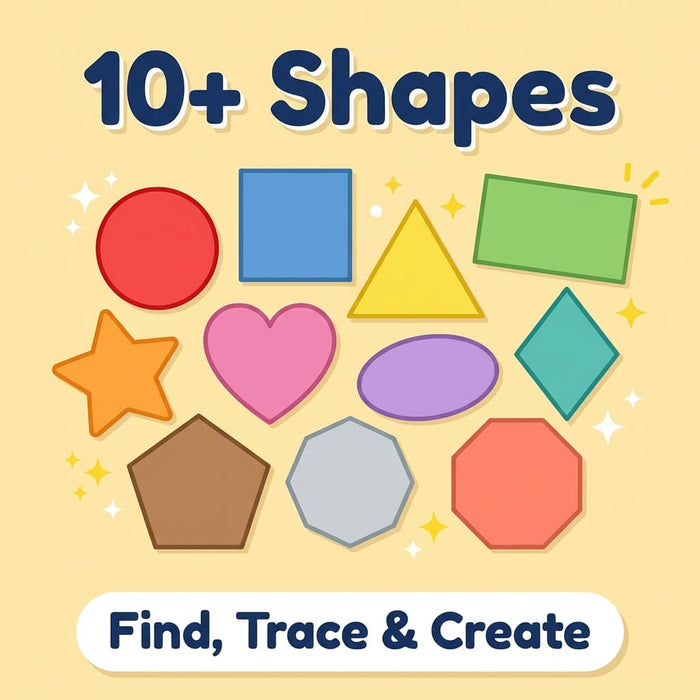 Shape recognition worksheet preview